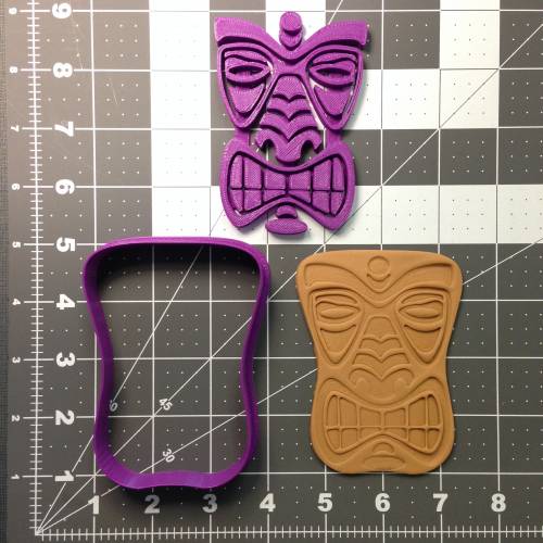 Tiki Face 101 Cookie Cutter and Stamp