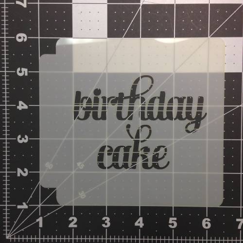 Birthday Cake Stencil 100