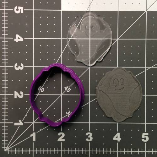 Ghost 100 Cookie Cutter and Stamp (1)
