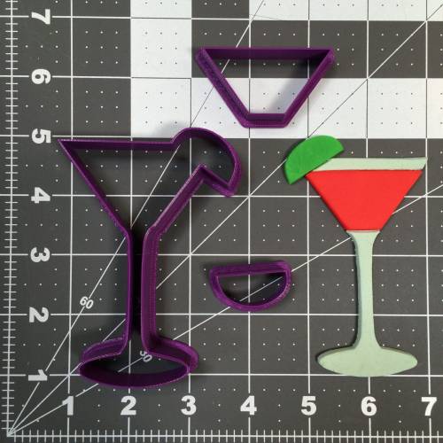 Martini Glass 100 Cookie Cutter Set