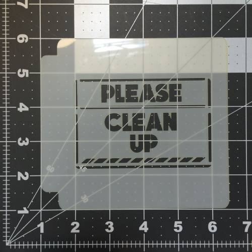 Please Clean Up Stencil 100