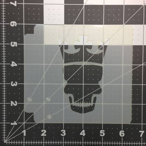 Skull Crown Stencil 100