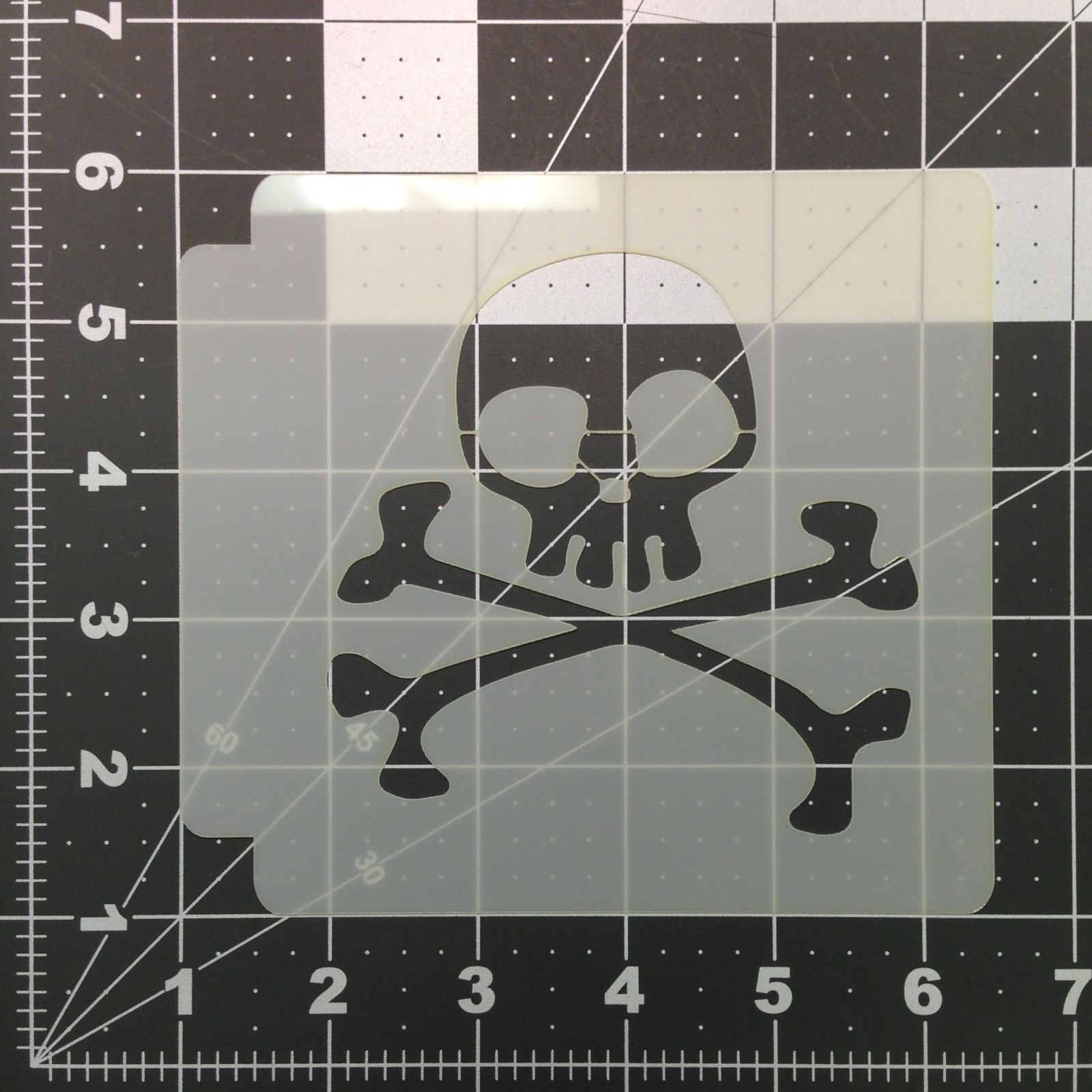 Skull and Crossbones Stencil