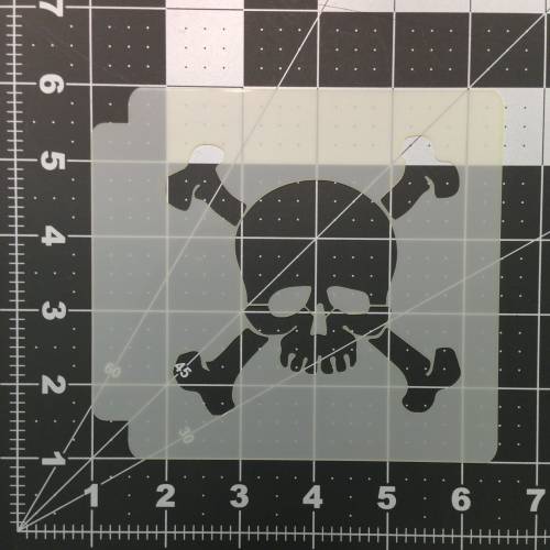 Skull and Crossbones Stencil 102