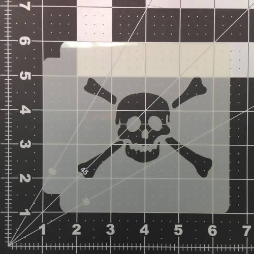 Skull and Crossbones Stencil 103