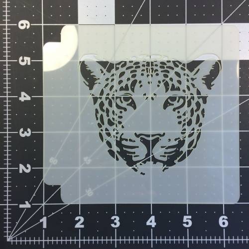 Leopard Face Stencil 100