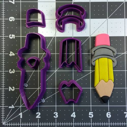 Pencil 102 Cookie Cutter Set