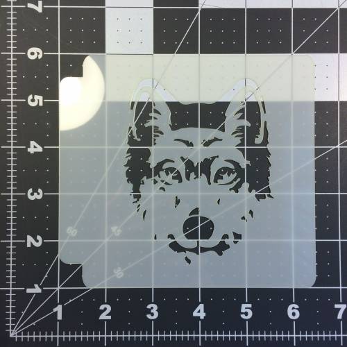Wolf Face Stencil 100