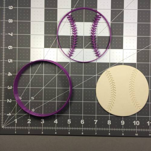 Baseball 266-B902 Cookie Cutter and Stamp (4 inch)