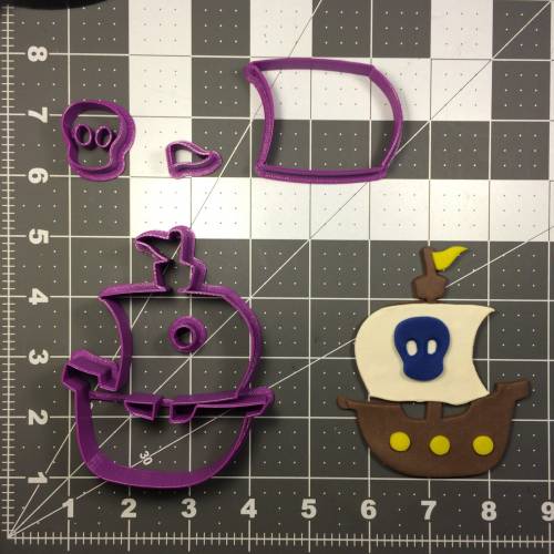 Pirate Ship 100 Cookie Cutter Set