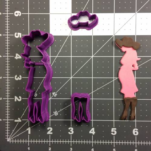 Pregnant Cowgirl 100 Cookie Cutter Set