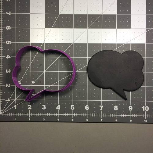 Message Bubble 102 Cookie Cutter