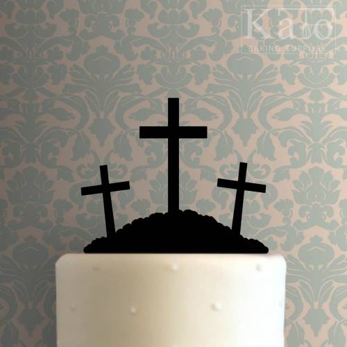 Easter - Crosses on Calvary 225-B415 Cake Topper