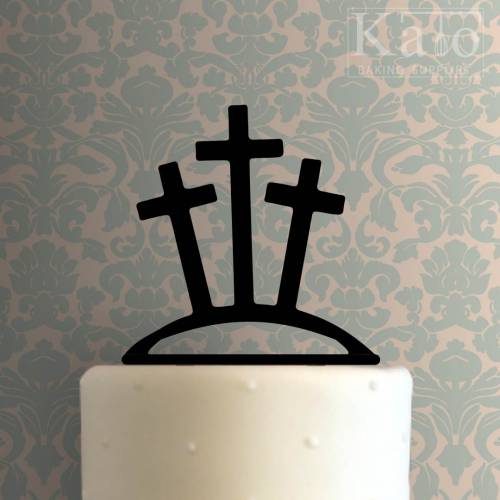 Easter - Crosses on Calvary 225-B416 Cake Topper