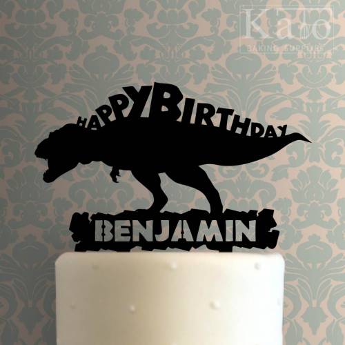 Custom Dinosaur Happy Birthday Cake Topper 101