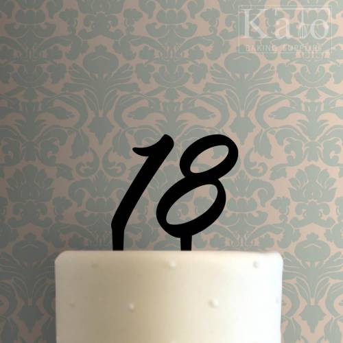Eighteen Cake Topper 100