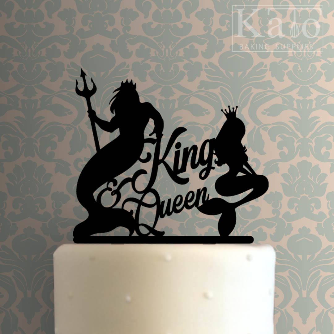 King And Queen 100 Cake Topper