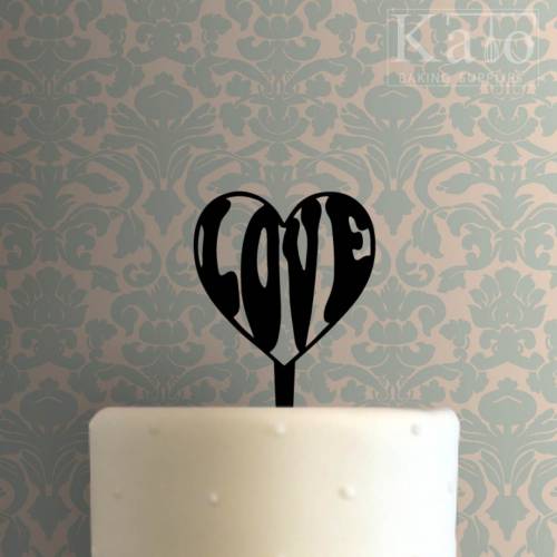 Love Heart Cake Topper 100