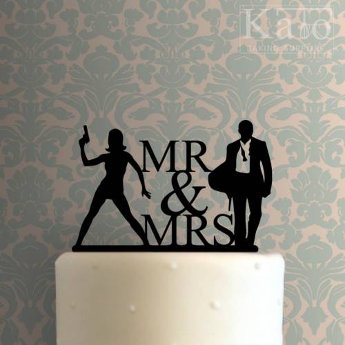 Mr. and Mrs. Cake Topper 106