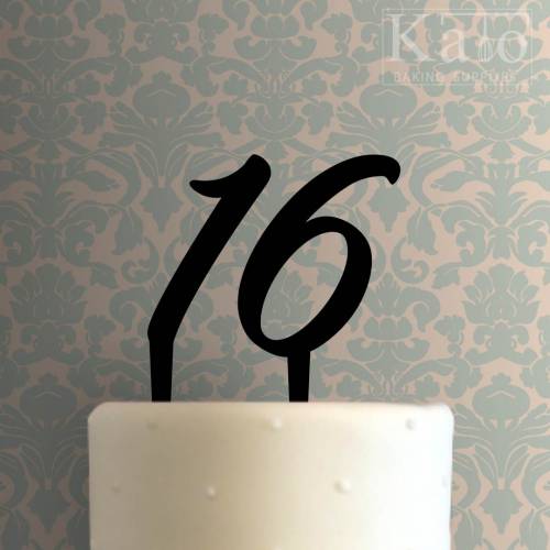 Sixteen Cake Topper 100