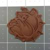 Bulldog 100 Cookie Cutter and Stamp (imprinted 2)