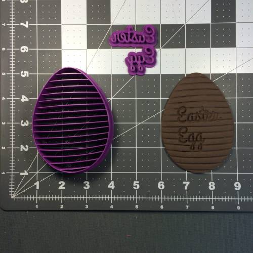 Chocolate Egg 100 Cookie Cutter and Stamp
