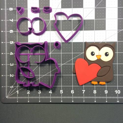 Heart Owl 100 Cookie Cutter Set