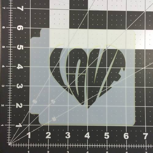 Love Heart Stencil 100