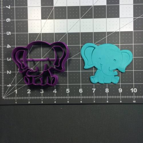 Baby Elephant 102 Cookie Cutter