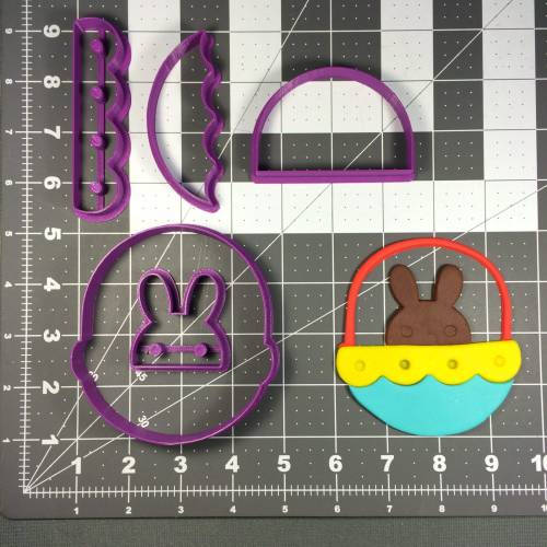 Easter Bunny Basket 100 Cookie Cutter Set