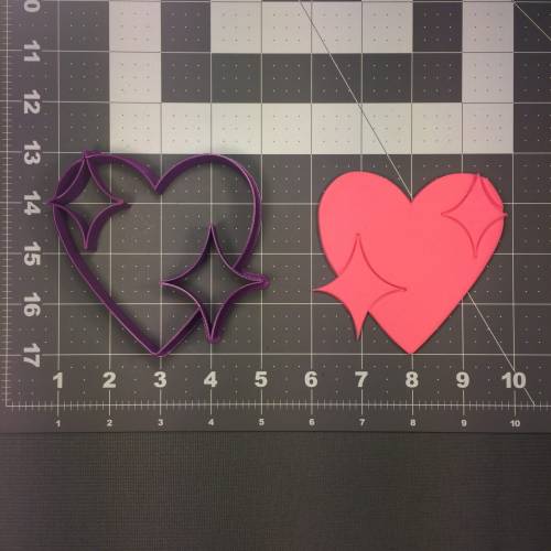 Heart Emoji 101 Cookie Cutter