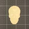 Skull 106 Cookie Cutter and Stamp Imprinted (2)