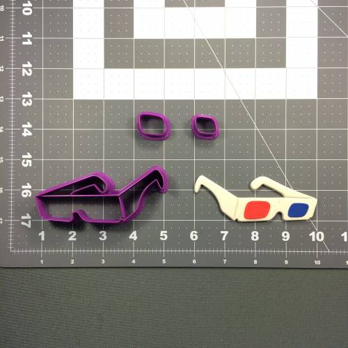 3D Glasses 100 Cookie Cutter Set