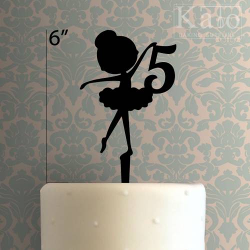 Custom Number Ballerina Cake Topper 100