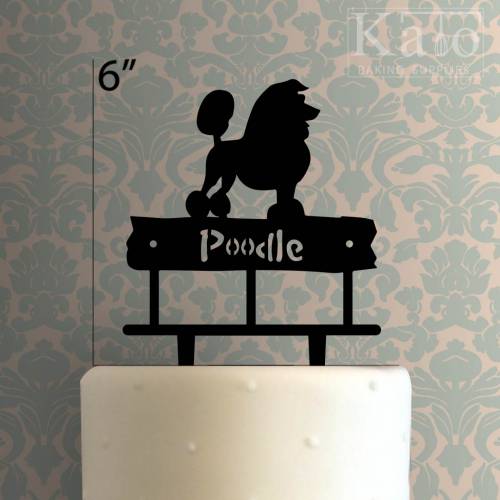 Poodle Cake Topper 100