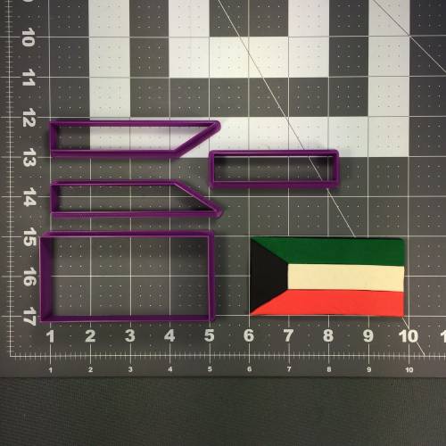 Kuwait Flag 266-151 Cookie Cutter Set