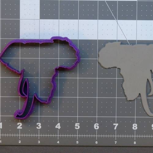 Africa Map with Elephant 266-B884 Cookie Cutter