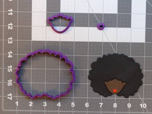 Afro Girl 266-B059 Cookie Cutter Set