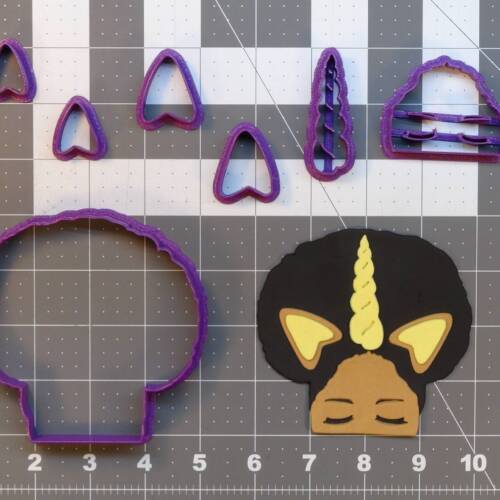 Afro Unicorn 266-B060 Cookie Cutter Set