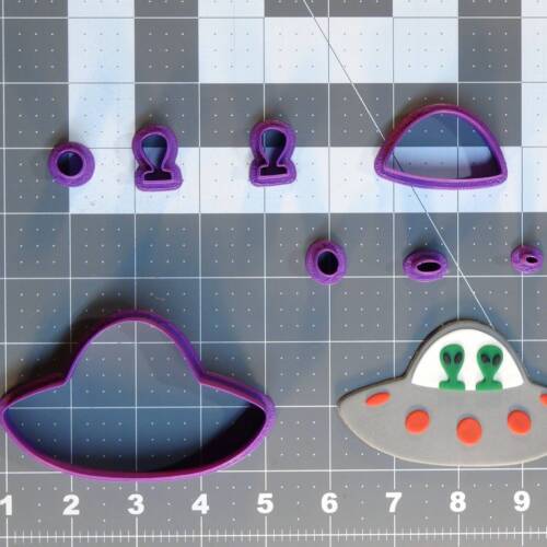 Alien UFO 266-C290 Cookie Cutter Set