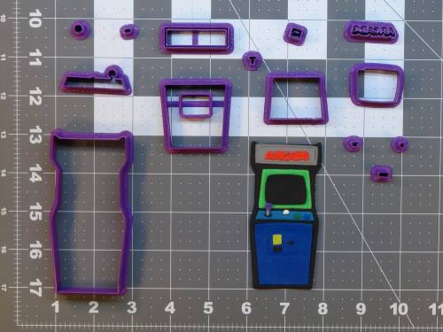 Arcade Machine 266-B641 Cookie Cutter Set
