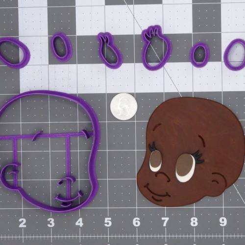 Baby Head 266-C871 Cookie Cutter Set