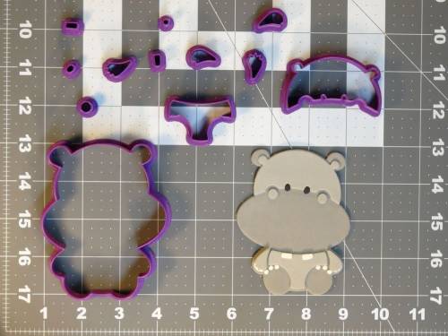 Baby Hippo 266-C727 Cookie Cutter Set