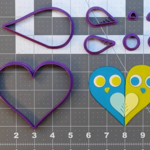 Bird Heart 266-A395 Cookie Cutter Set