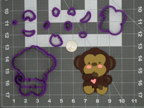 Baby Monkey 266-C950 Cookie Cutter Set