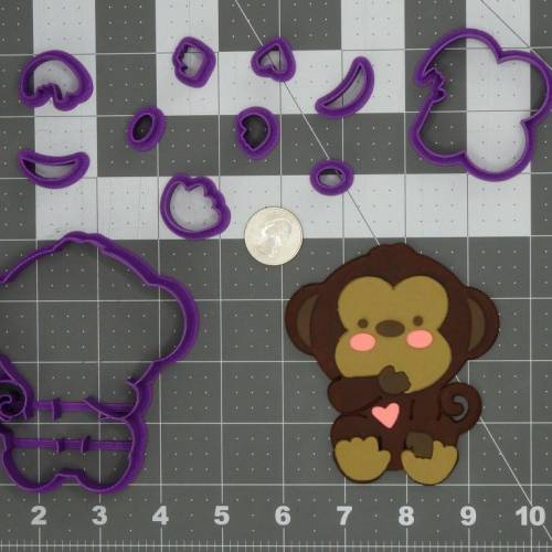 Baby Monkey 266-C950 Cookie Cutter Set