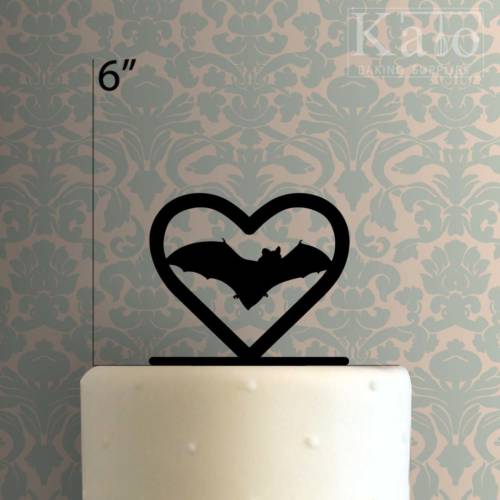 Bat Heart 225-374 Cake Topper