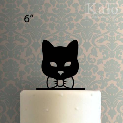 Bow Tie Cat 225-372 Cake Topper