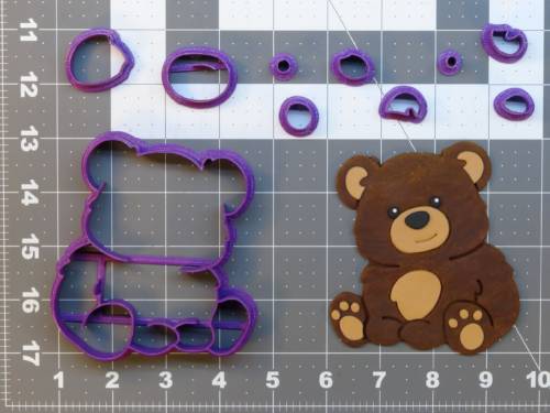 Brown Bear 266-A173 Cookie Cutter Set 4 inch