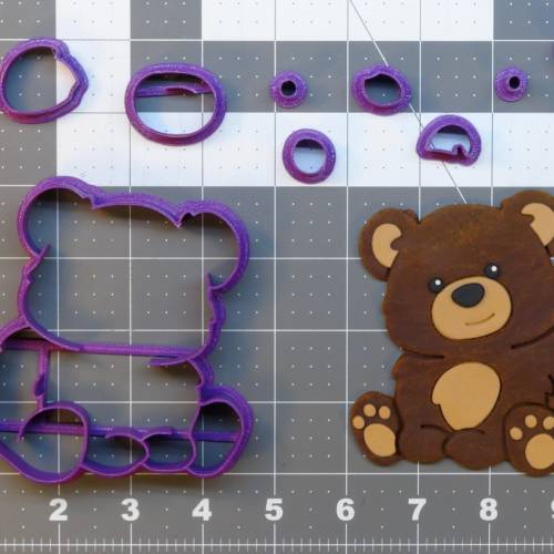 Brown Bear 266-A173 Cookie Cutter Set 4 inch